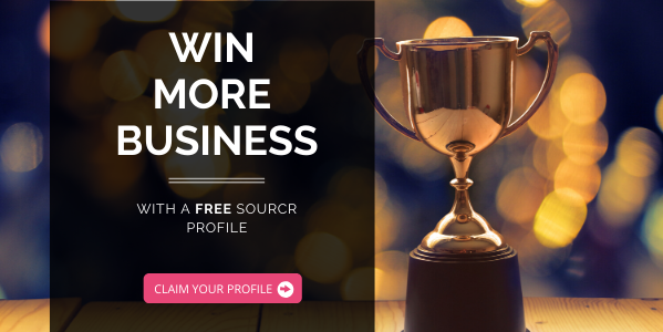 Text Win more Business with a golden trophy